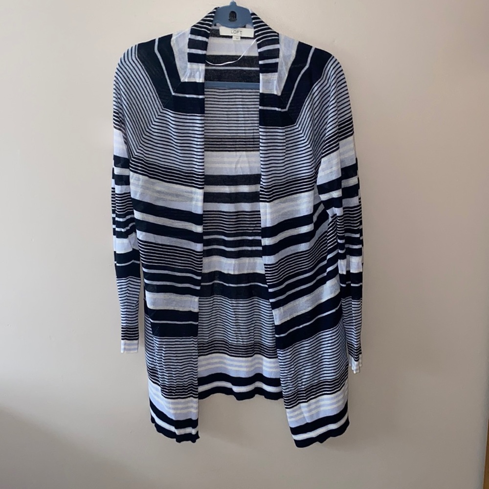 Loft striped cardigan
